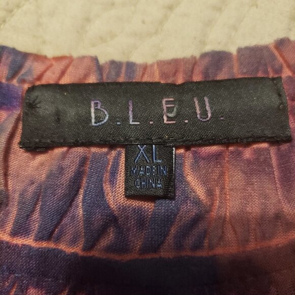 B.L.E.U Orange Sublimation Dye Print Top - Picture 4 of 6
